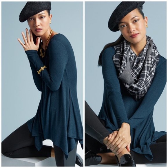 Cabi Tops - Cabi Teal Blue Tunic Top, M, EUC